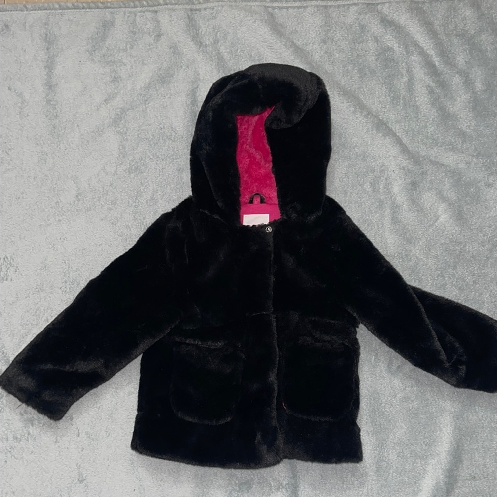 CAT&JACK-Black Kids Jacket with Hood